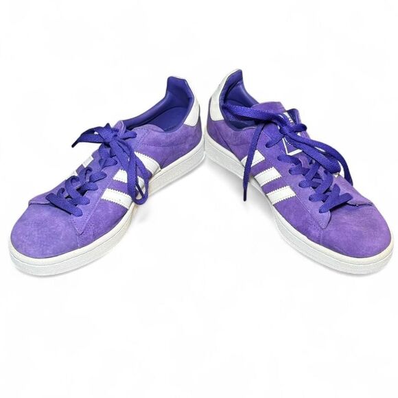 Adidas Campus Men’s Size 9 Purple Suede Low Top Sneakers Casual Retro BZ0075 - Picture 3 of 7